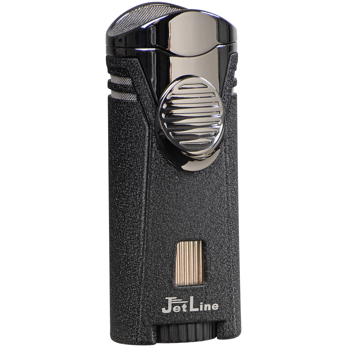 Lighter Jetline Bugle Black Single Flame Built In Cigar Rest