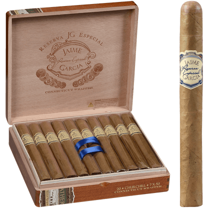 Jaime Garcia Reserva Especial Connecticut Churchill 20 Ct. Box 7.00X50
