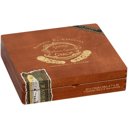 Jaime Garcia Reserva Especial Connecticut Churchill 20 Ct. Box 7.00X50
