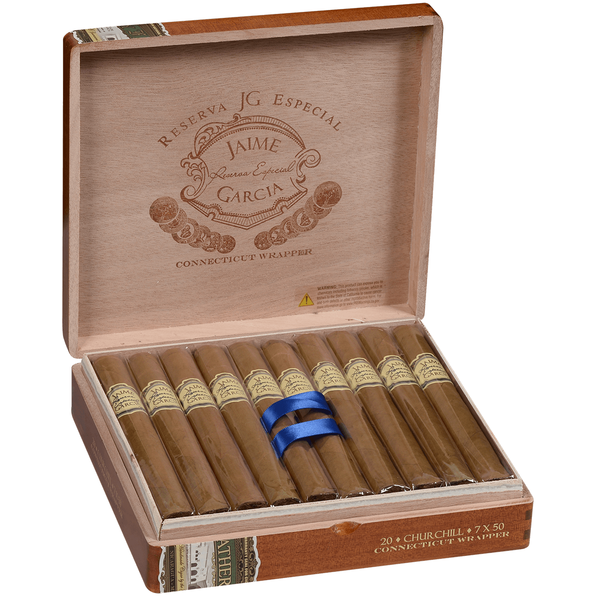 Jaime Garcia Reserva Especial Connecticut Churchill 20 Ct. Box 7.00X50