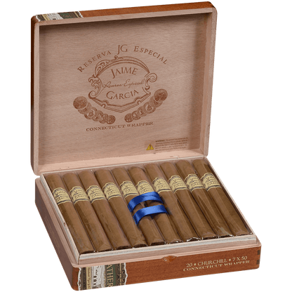 Jaime Garcia Reserva Especial Connecticut Churchill 20 Ct. Box 7.00X50