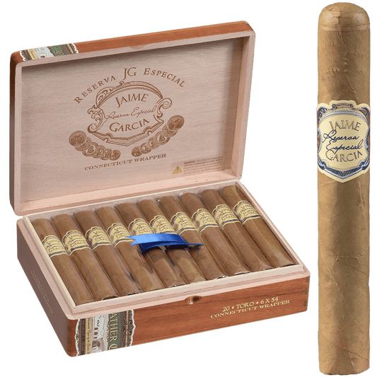 Jaime Garcia Reserva Especial Connecticut Toro 20 Ct. Box 6.00X54
