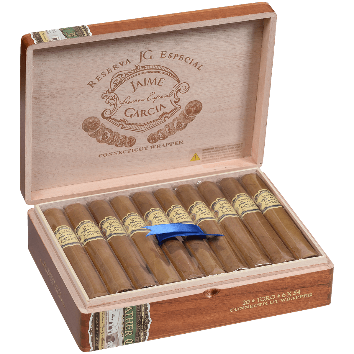 Jaime Garcia Reserva Especial Connecticut Toro 20 Ct. Box 6.00X54