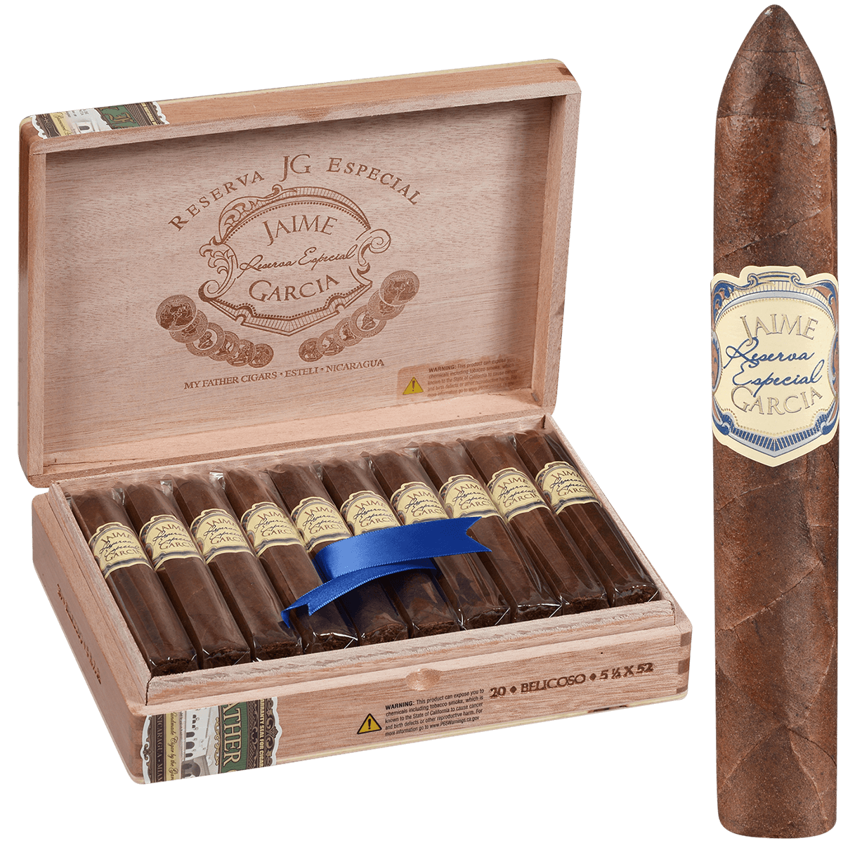 Jaime Garcia Reserva Especial Belicoso 20 Ct. Box 5.50X52
