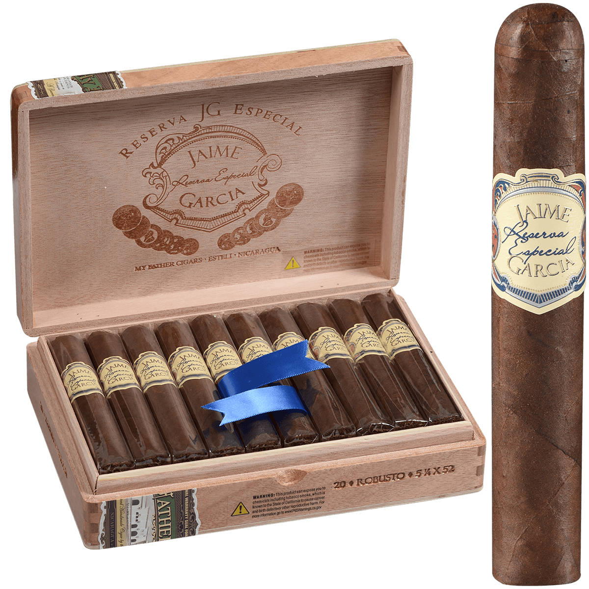 Jaime Garcia Reserva Especial Robusto 20 Ct. Box 5.25X52