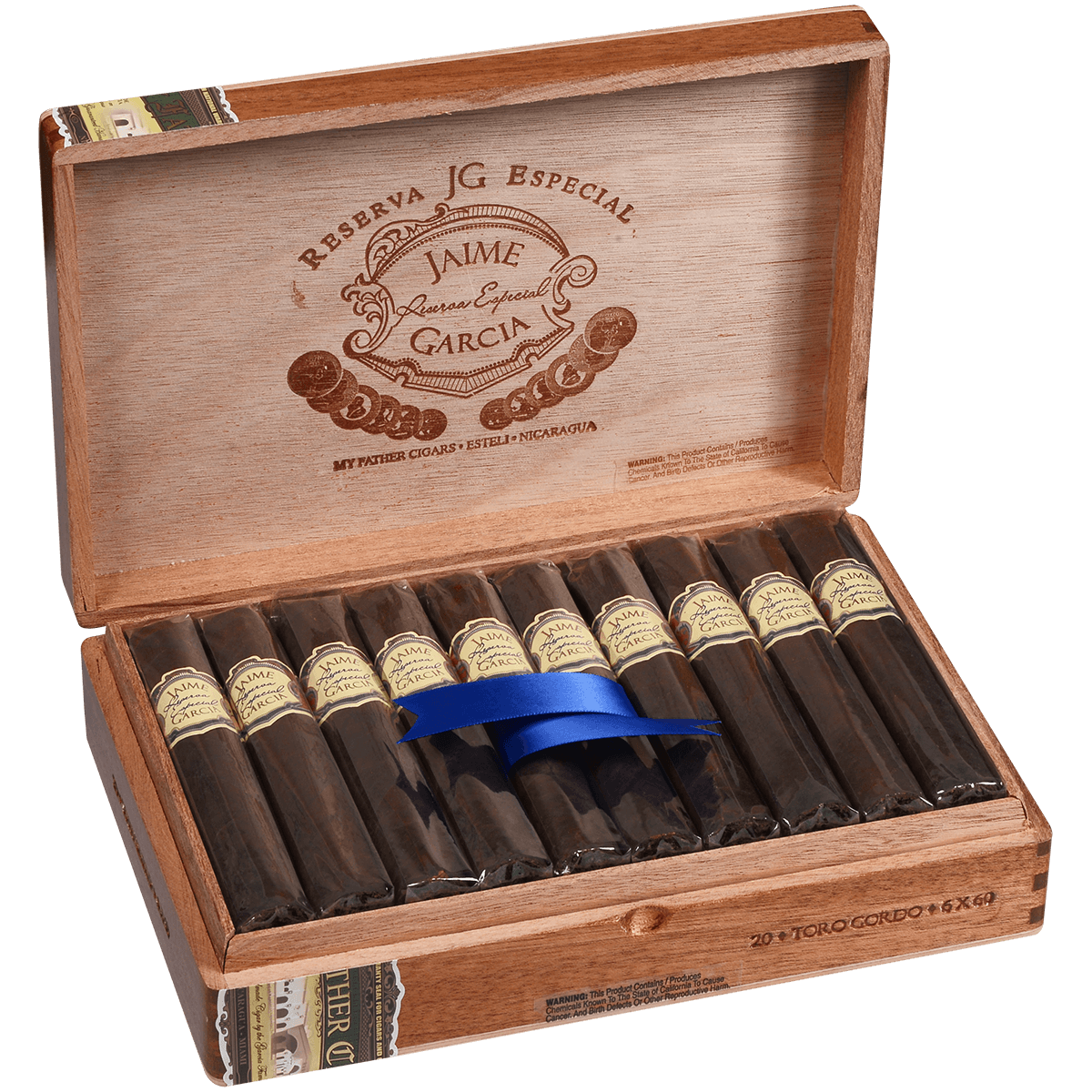 Jaime Garcia Reserva Especial Toro Gordo 20 Ct. Box 6.00X60