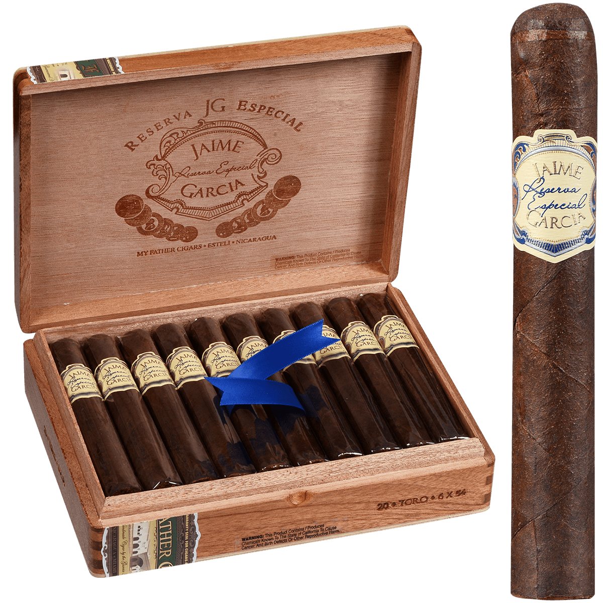 Jaime Garcia Reserva Especial Toro 20 Ct. Box 6.00X54