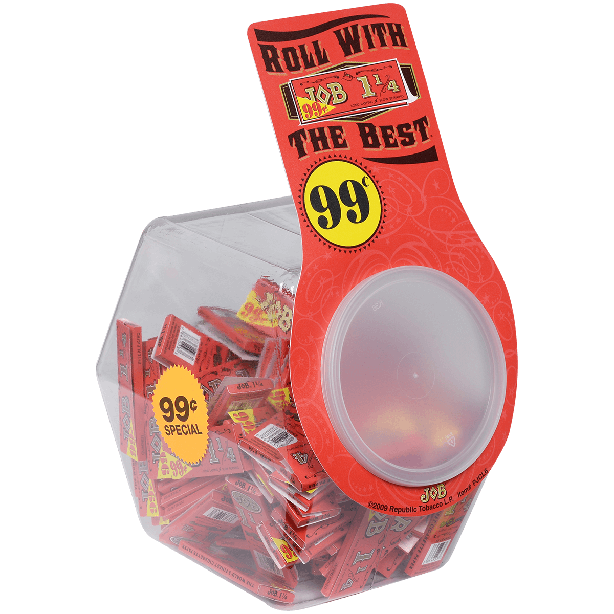 Papers Job 1.25 Orange .99 Pre-Priced 77X45Mm 1/100 Ct. Display Jar