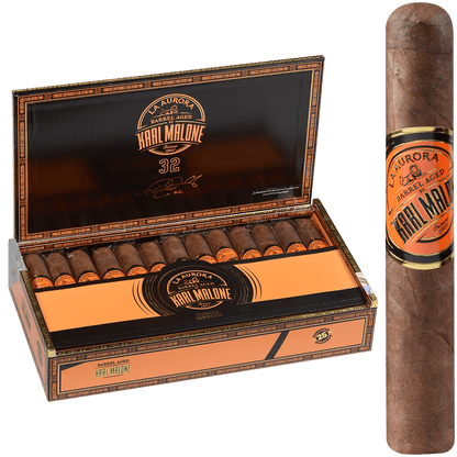 La Aurora Barrel Aged By Karl Malone Robusto 5X50 25Ct Box