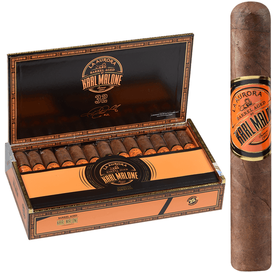 La Aurora Barrel Aged By Karl Malone Robusto 5X50 25Ct Box