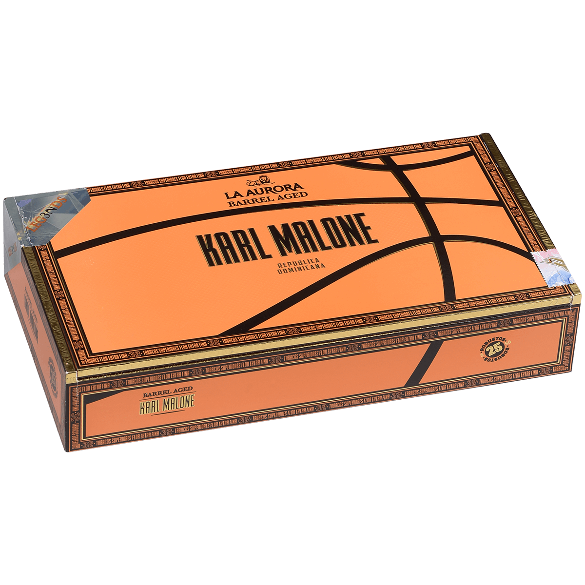 La Aurora Barrel Aged By Karl Malone Robusto 5X50 25Ct Box