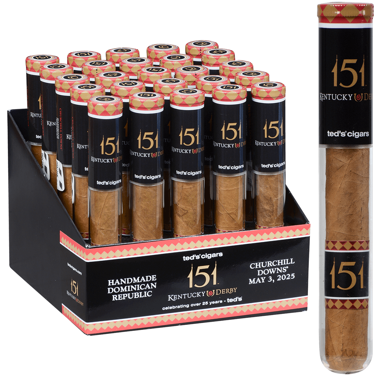 151Th Kentucky Derby Offical Cigar By Ted'S 25 Ct. Box 6.00X50