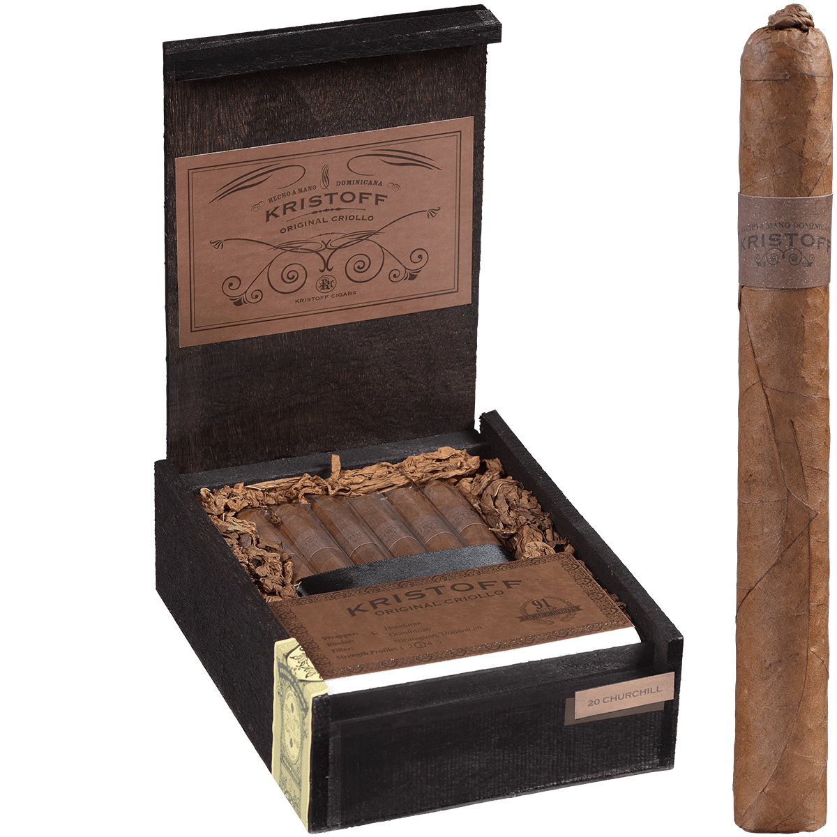 Kristoff Criollo Churchill 20 Ct. Box 7.00X50