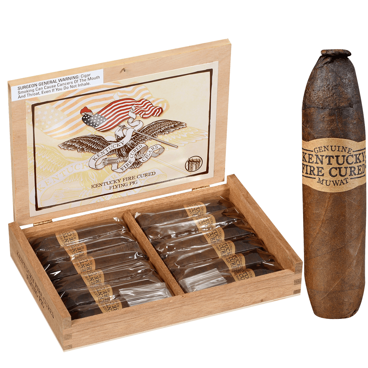 Kentucky Fire Cured Flying Pig 12 Ct. Box 4.125X60