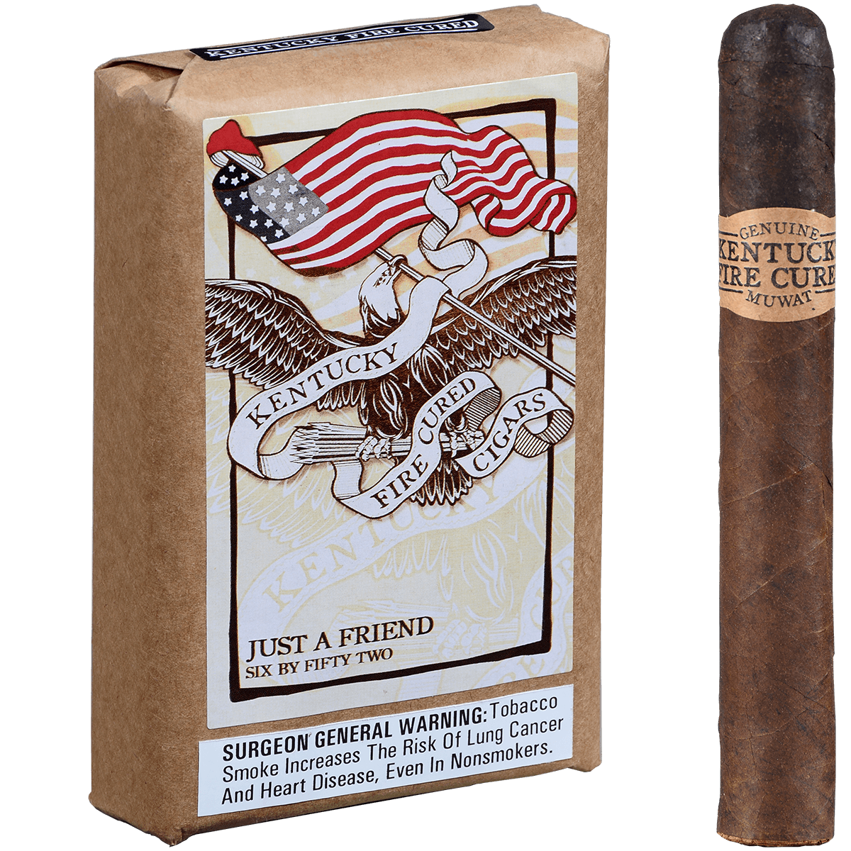 Kentucky Fire Cured Just A Friend 10 Ct. Bundle 6.00X52