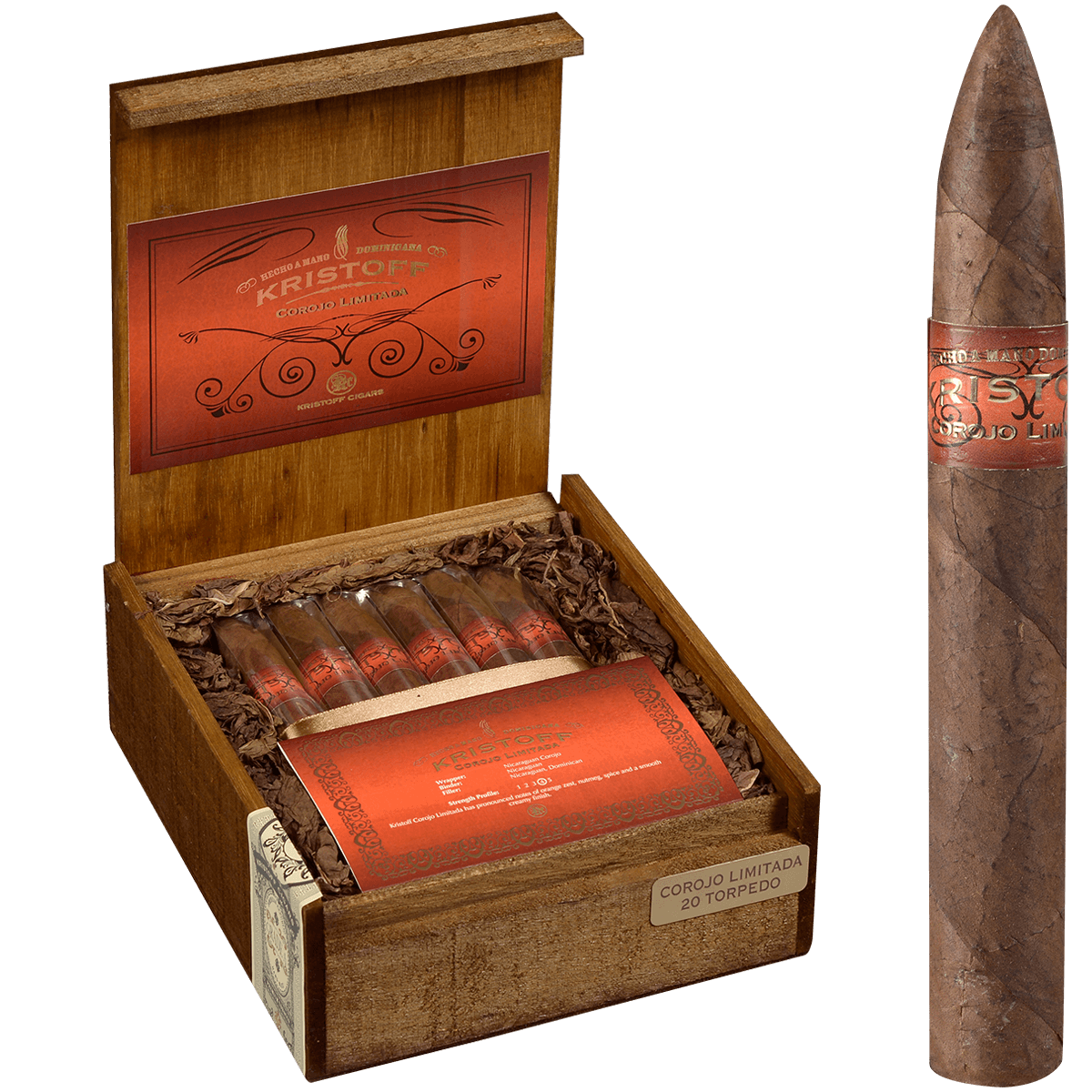 Kristoff Limitada Corojo Torpedo 20 Ct. Box 6.5 X 56