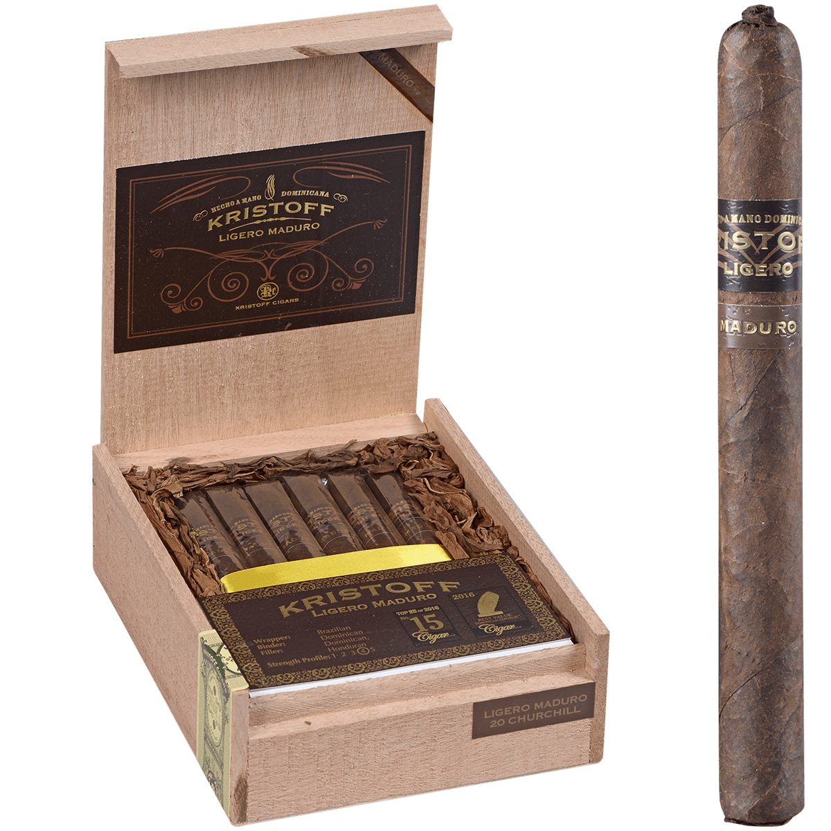 Kristoff Ligero Maduro Churchill 20 Ct. Box 7 X 50