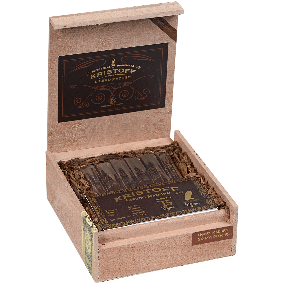Kristoff Ligero Maduro Matador 20 Ct. Box 6.5 X 56