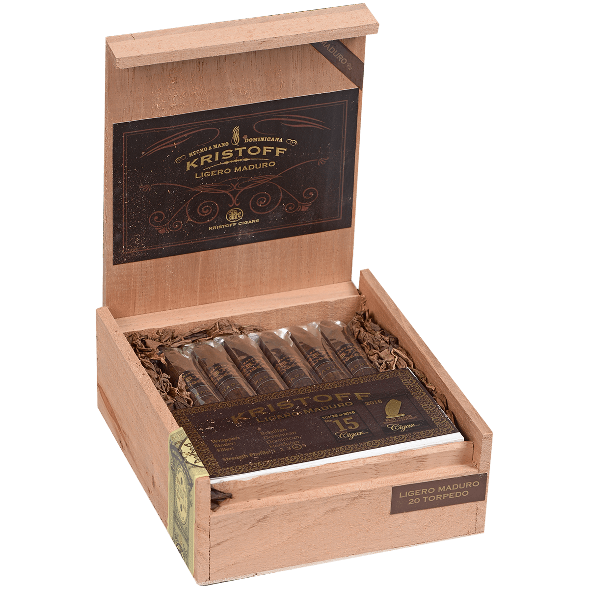Kristoff Ligero Maduro Torpedo 20 Ct. Box 6.13X52