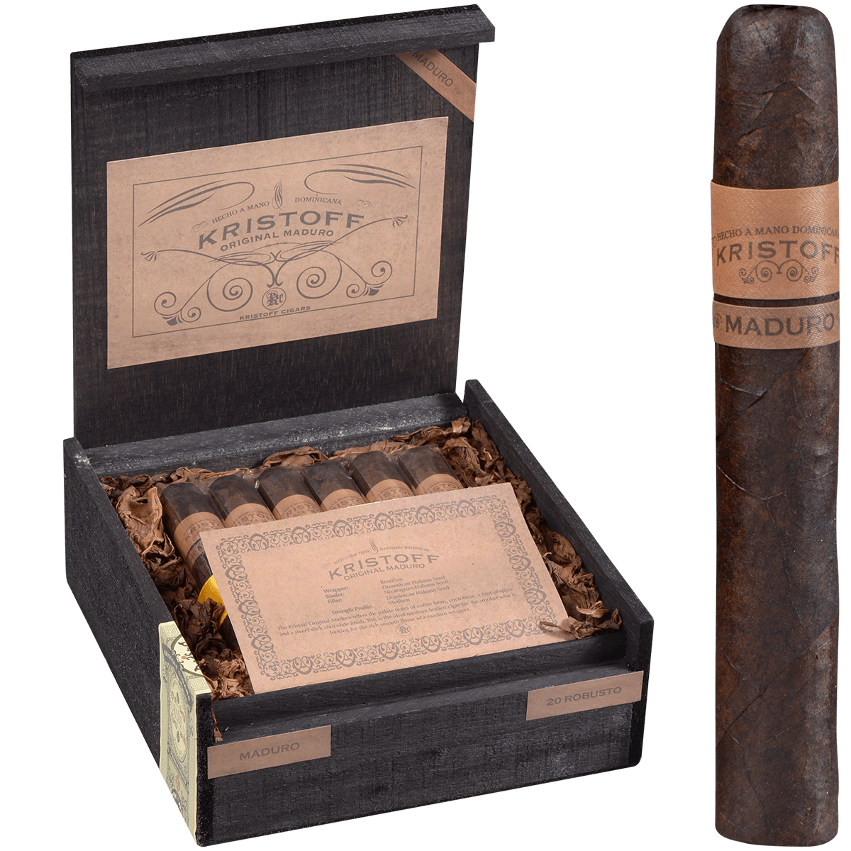 Kristoff Maduro Robusto 20 Ct. Box 5.5 X 54