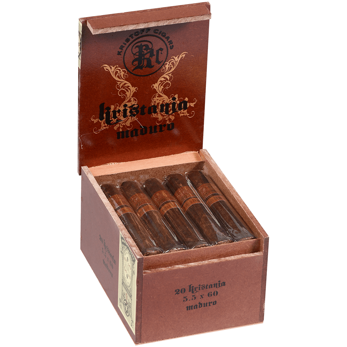 Kristoff Kristania Maduro 60'S 20 Ct. Box 5.50X60