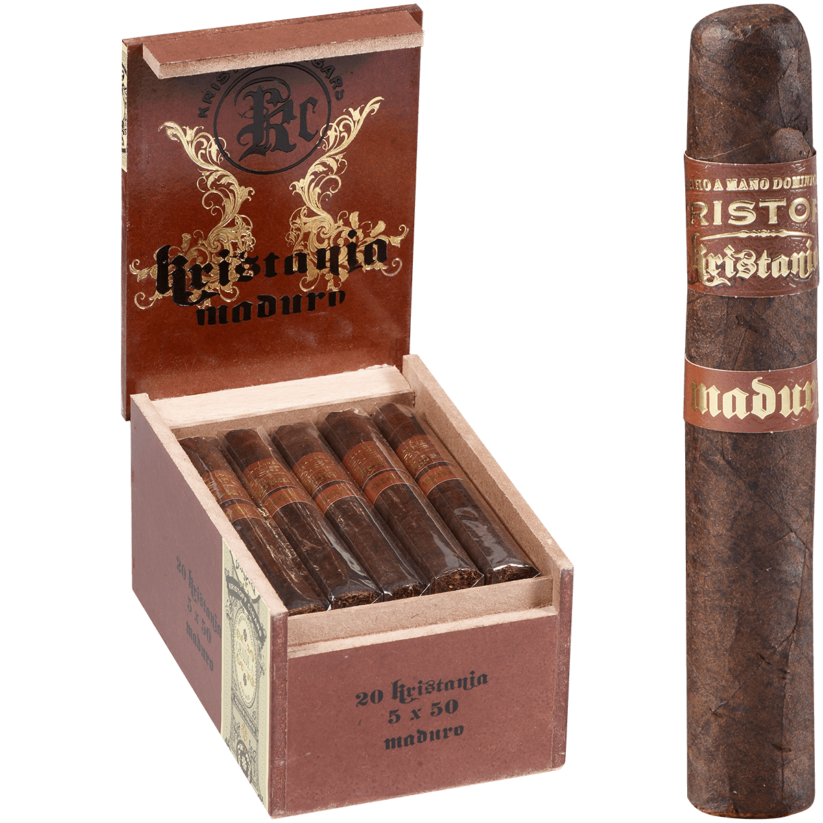Kristoff Kristania Maduro Robusto 20 Ct. Box 5.00X50