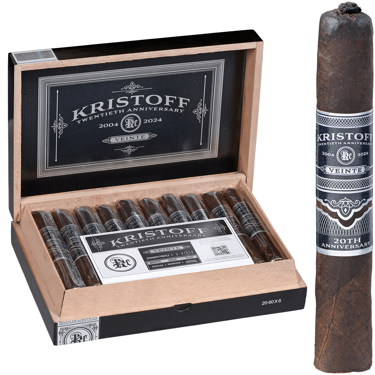 Kristoff Veinte 20Th Anniversary 6X60 20 Ct. 6.00X60