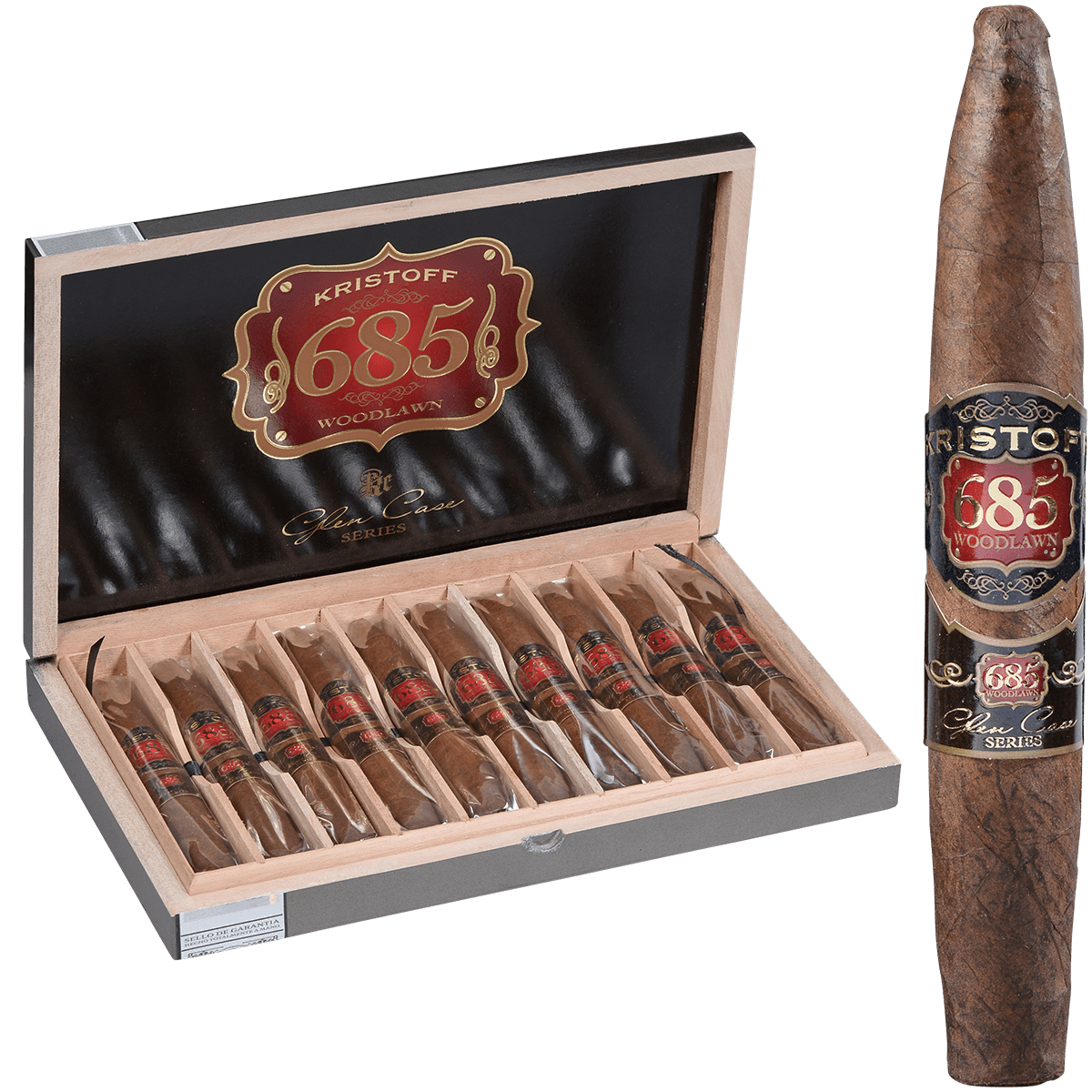 Kristoff 685 Woodlawn Perfecto 10 Ct. Box 6.25X60