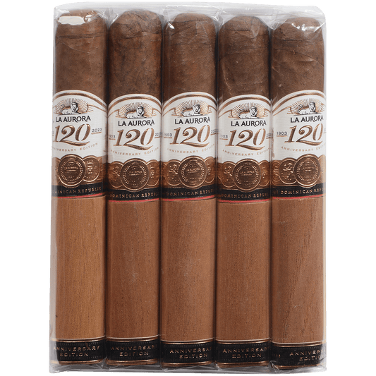 PROMO LAAURORA 120 ANIVERSARIO ROBUSTO 5PK