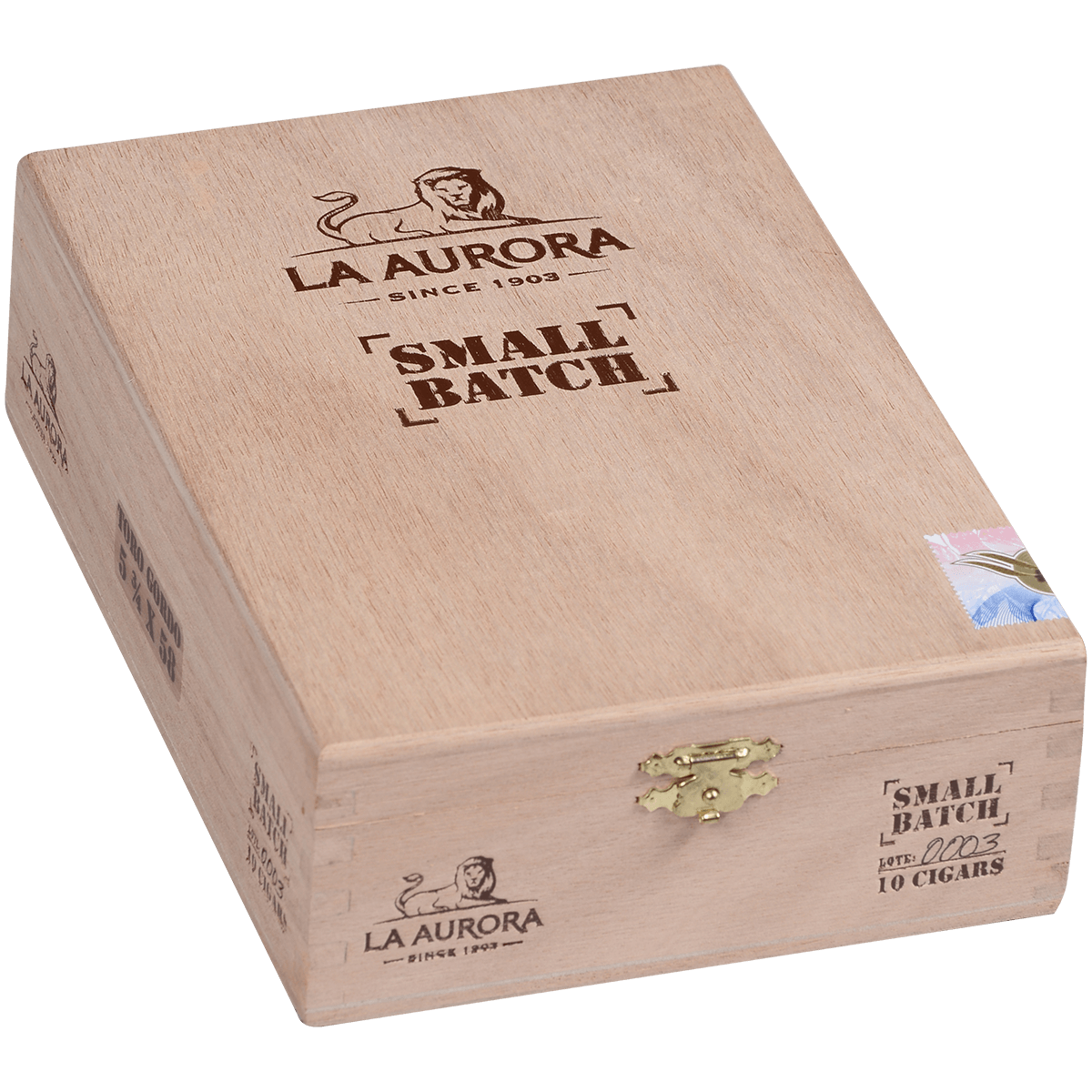 Limited Edition La Aurora Small Batch Lot No 3.Toro Gordo 10 Ct. Box 5.75X58