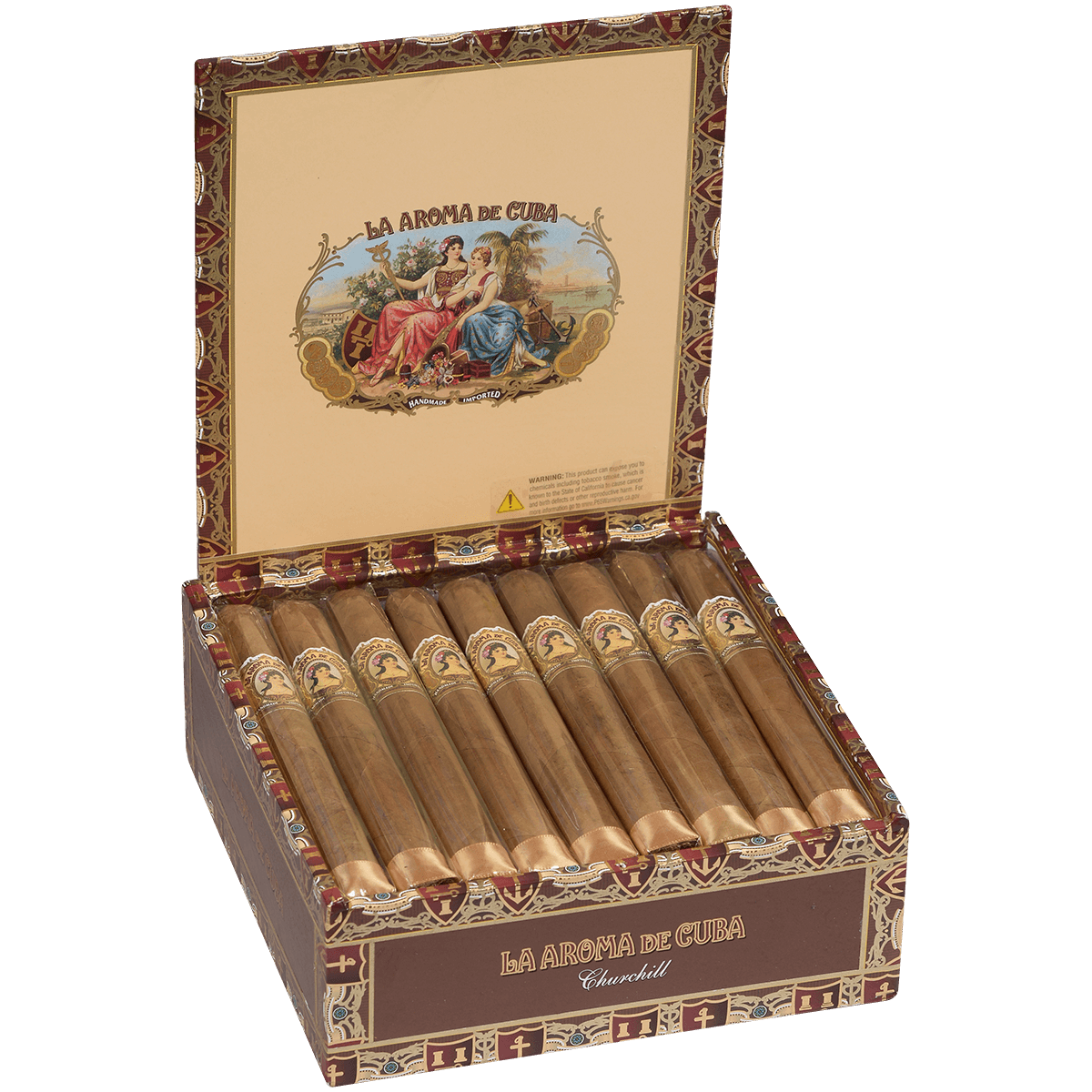 La Aroma De Cuba Connecticut Churchill 25 Ct Box 7X50