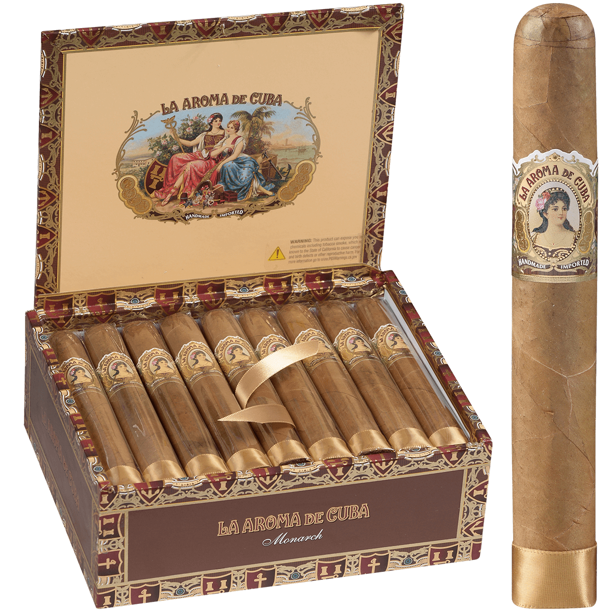 La Aroma De Cuba Connecticut Monarch 25 Ct Box 6X52