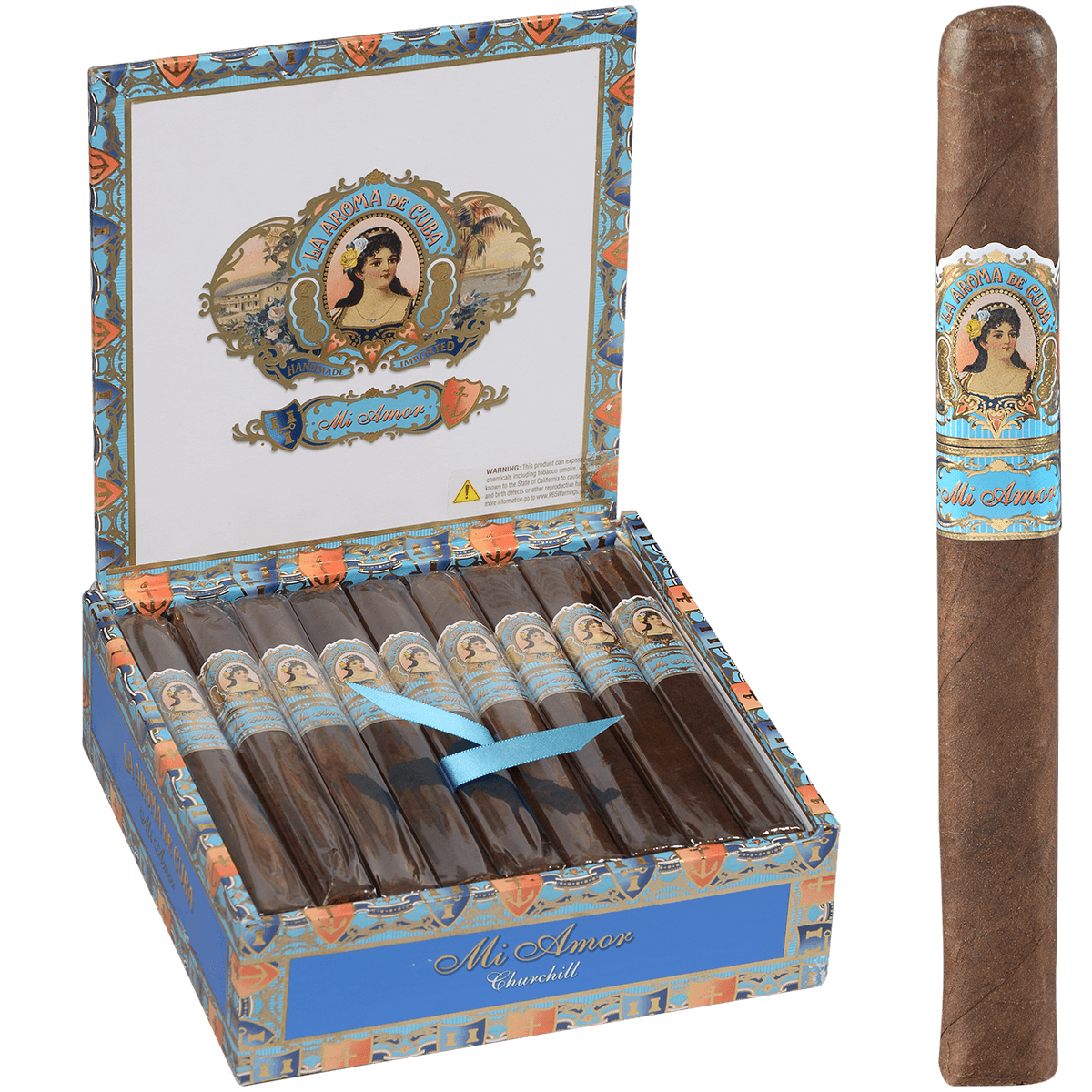 La Aroma De Cuba Mi Amor Churchill 25 Ct. Box 7.00X50