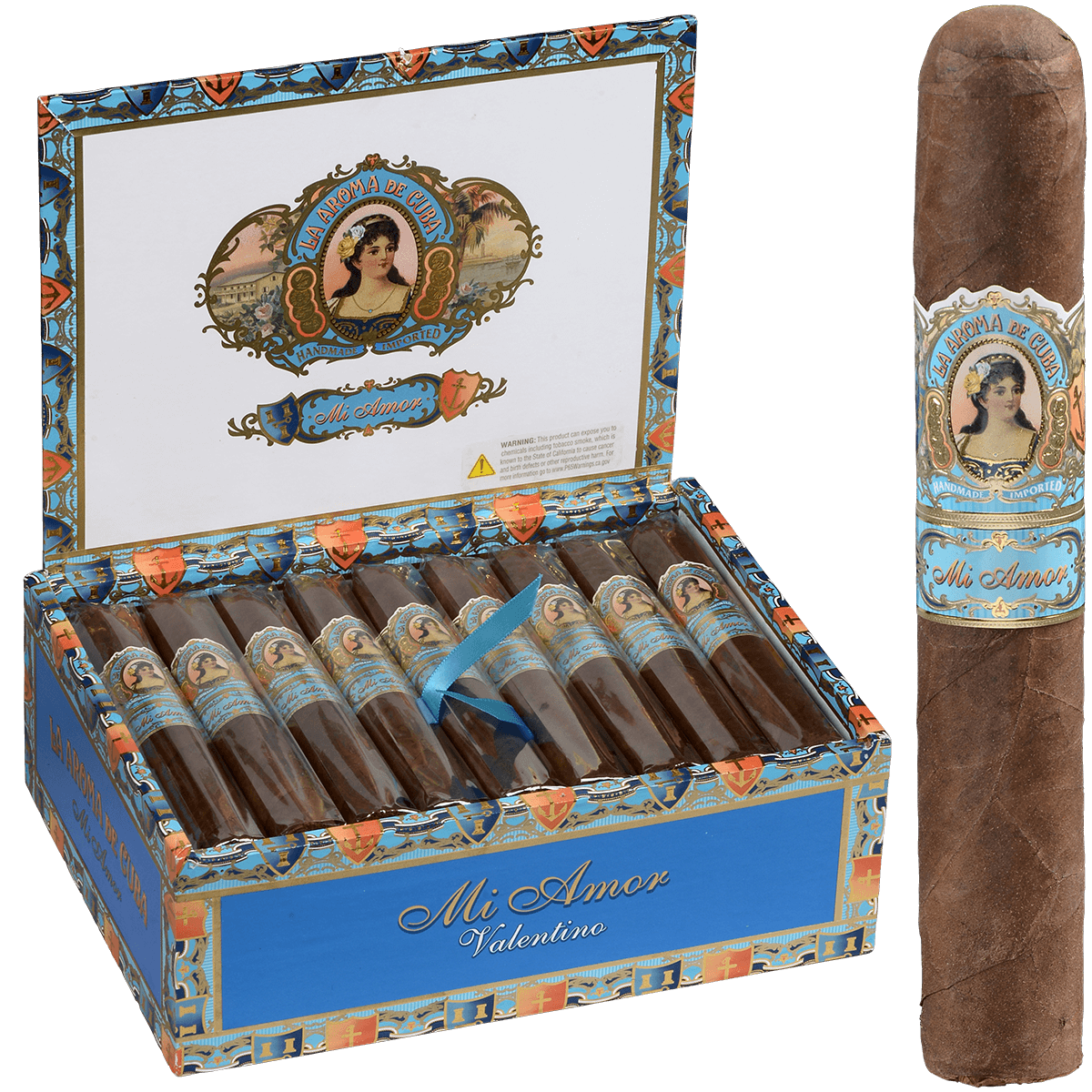 La Aroma De Cuba Mi Amor Valentino 25 Ct. Box 5.75X58