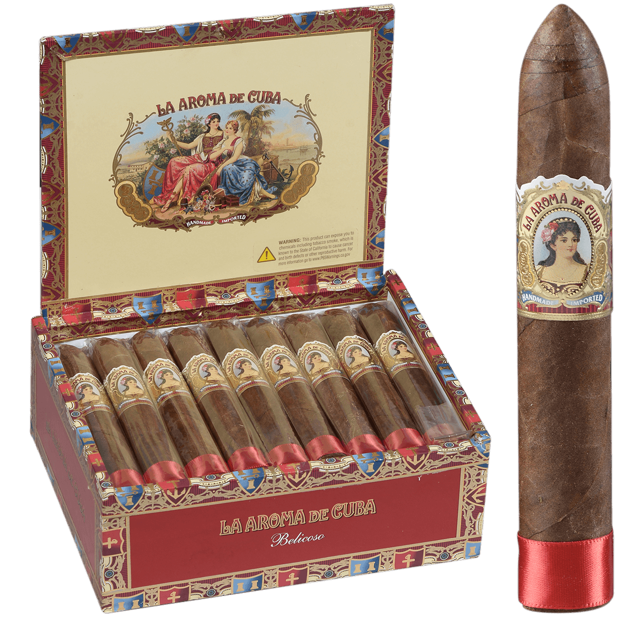 La Aroma De Cuba Belicoso 25 Ct. Box 5.50X52