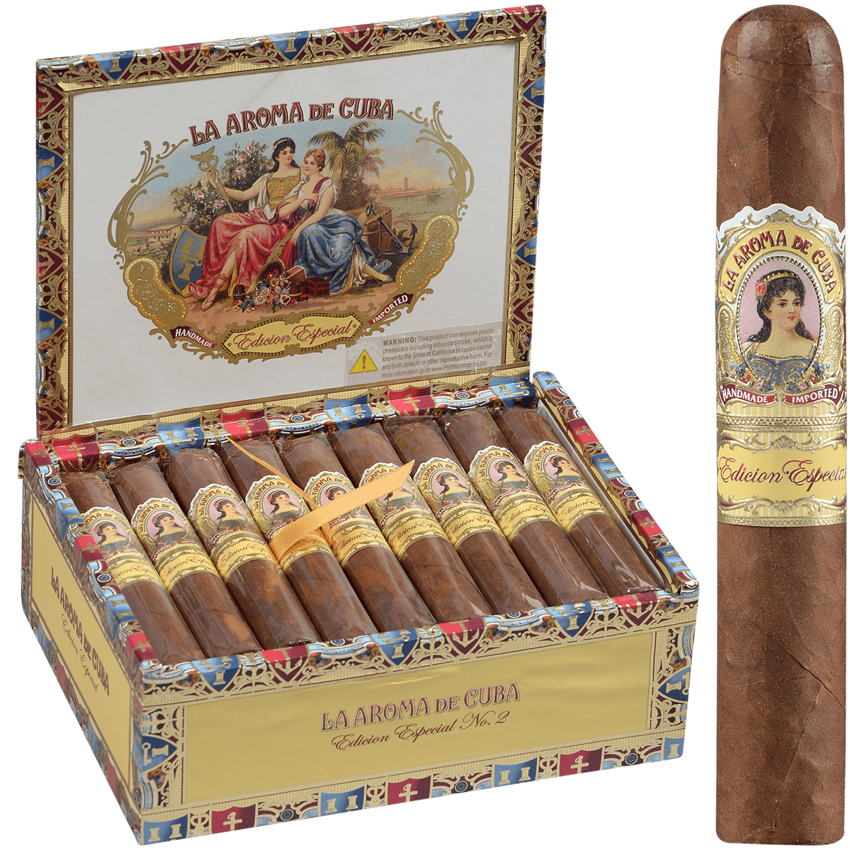 La Aroma De Cuba Edicion Especial No. 2 25 Ct. Box 4.87X48