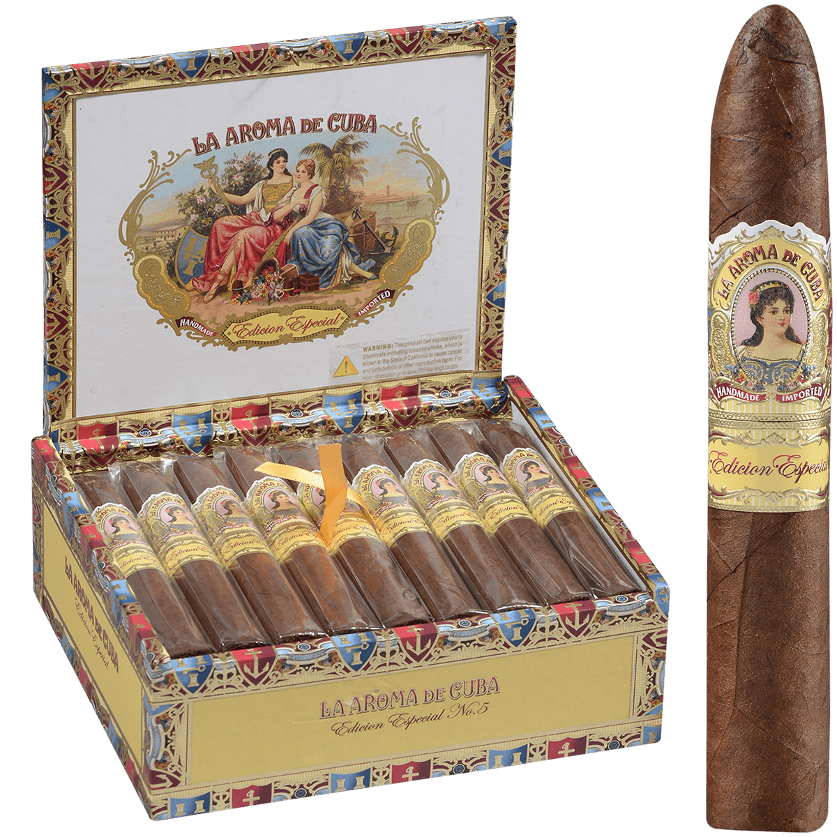 La Aroma De Cuba Edicion Especial No. 5 Belicoso 25 Ct. Box 5.50X52