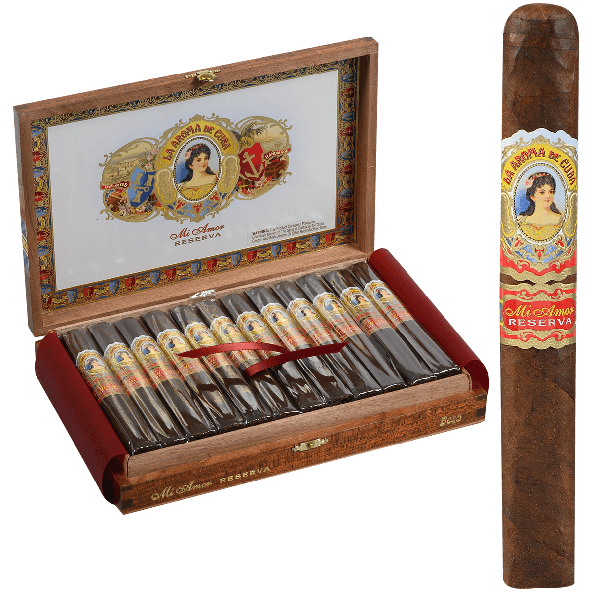 La Aroma De Cuba Mi Amor Reserva Beso (Corona Gorda) 24 Ct. 5.62X48
