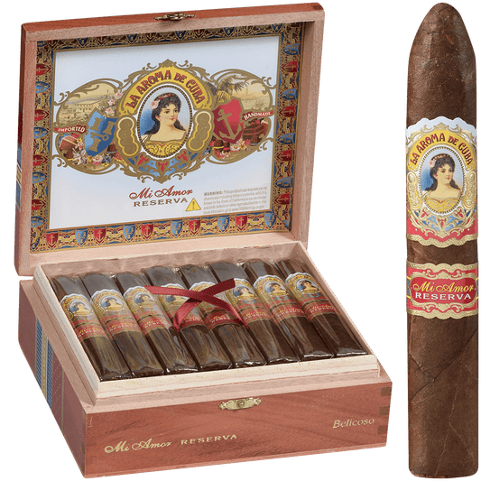 PROMO LA AROMA DE CUBA MI AMOR RESERVA BELICOSO 24 CT. BOX 5.50X52