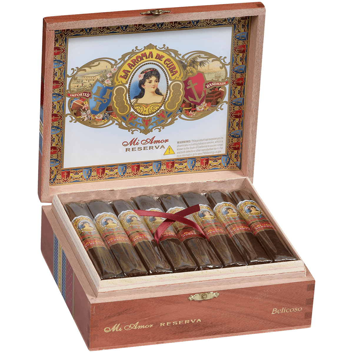 PROMO LA AROMA DE CUBA MI AMOR RESERVA BELICOSO 24 CT. BOX 5.50X52