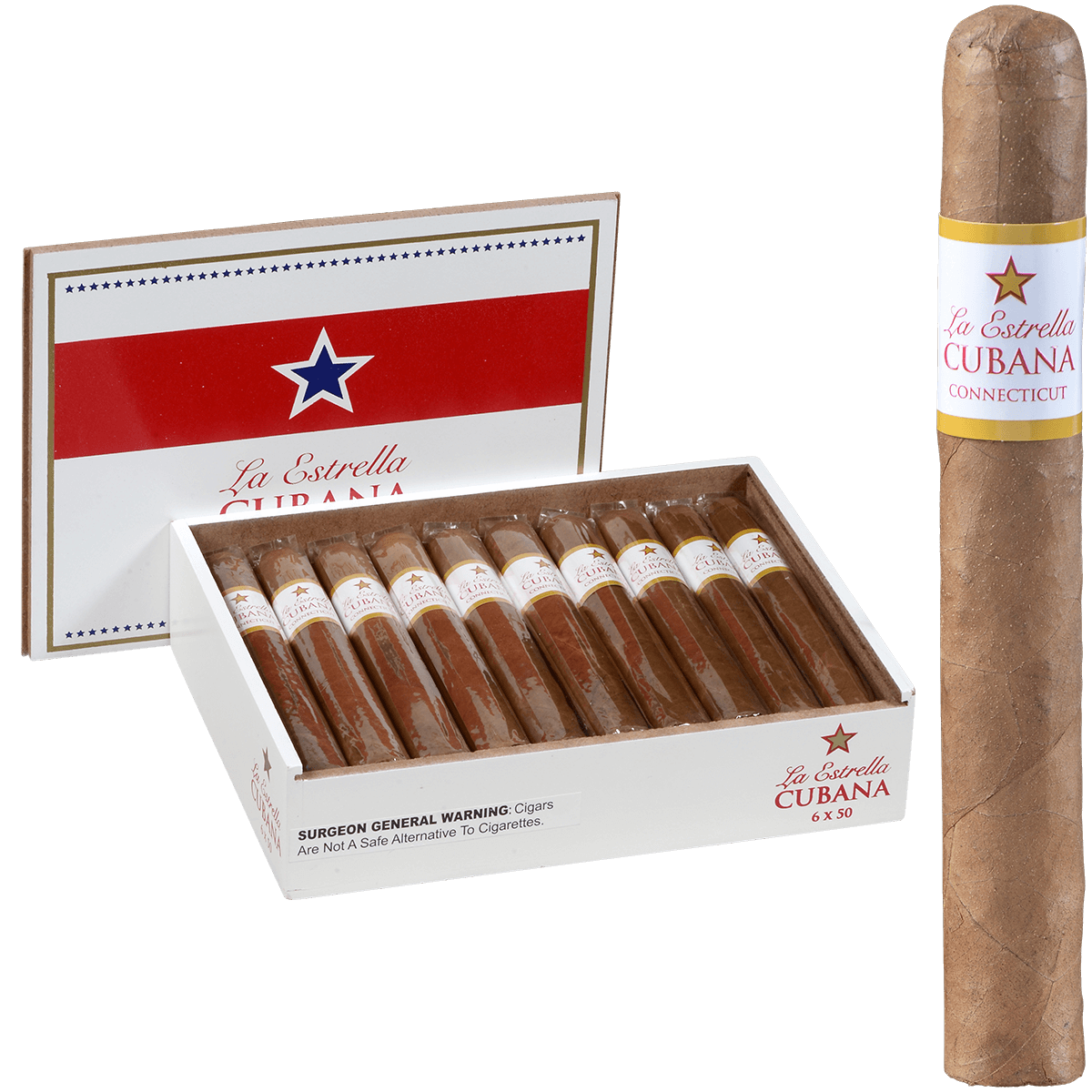 La Estrella Cubana Connecticut Toro 20 Ct. Box 6.00X50