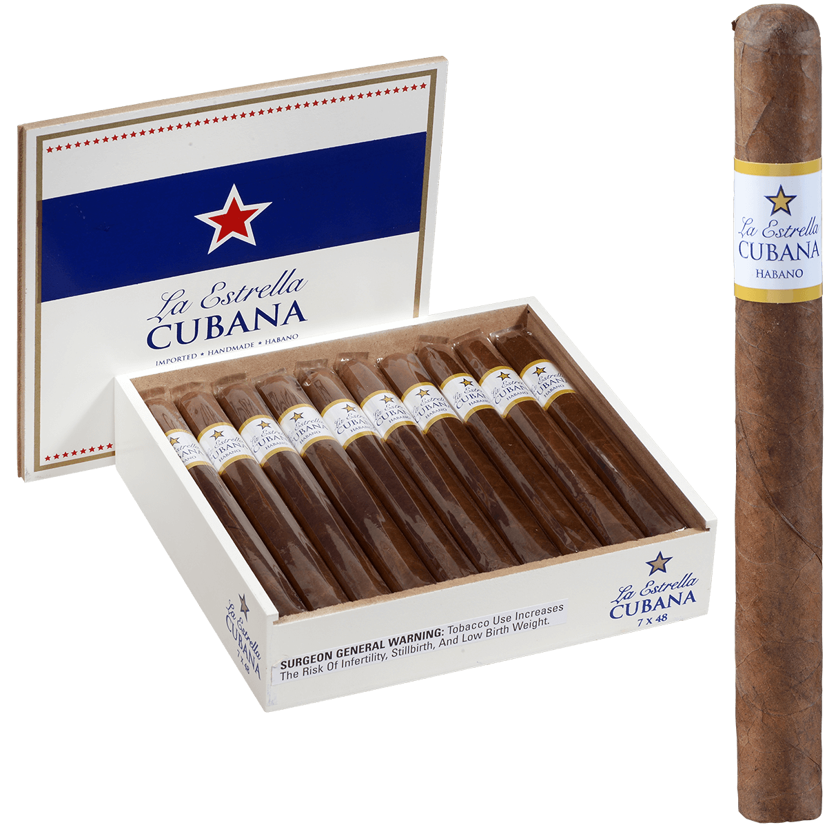 La Estrella Cubana Habano Churchill 20 Ct. Box 7.00X48