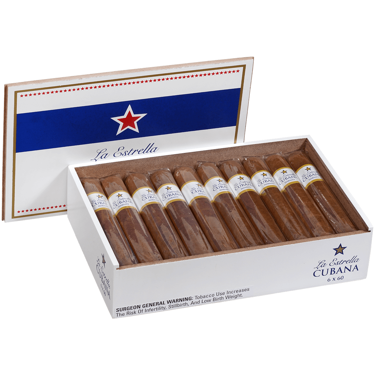 La Estrella Cubana Habano Gigante 20 Ct. Box 6.00X60