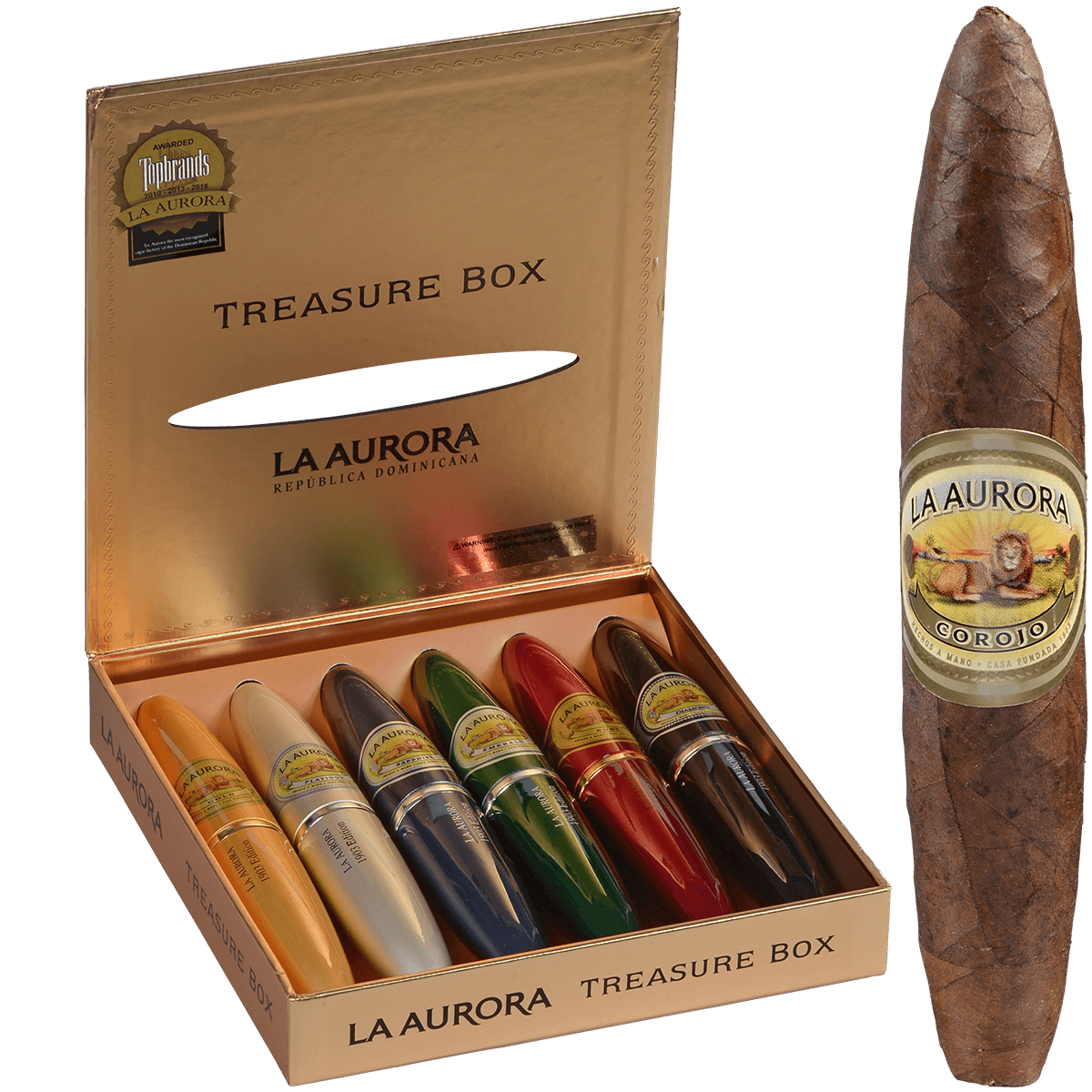 La Aurora Preferidos #2 Tubes Treasure Sampler 6 Ct. Box 5.00X54