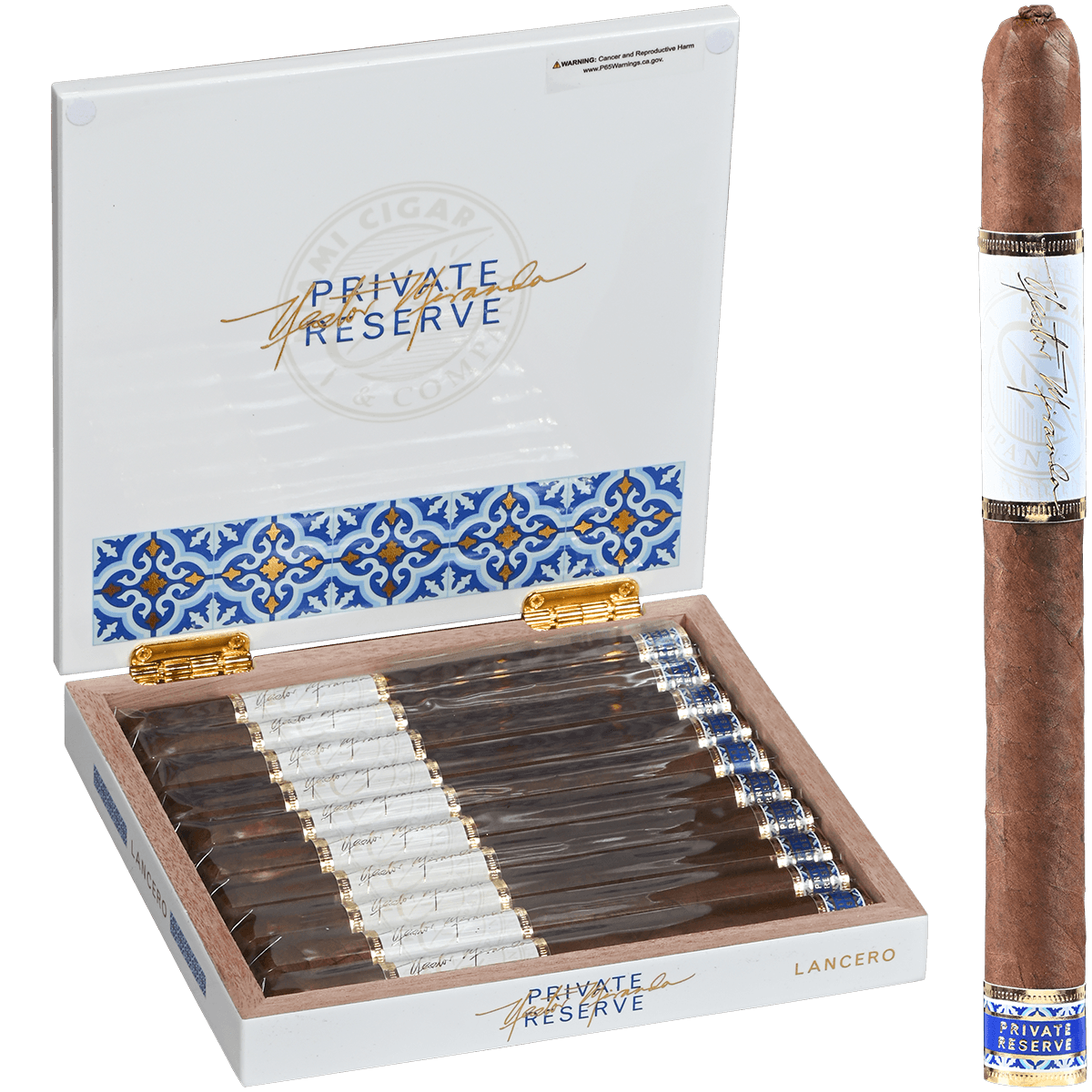 LIMITED EDITION NESTOR MIRANDA PRIVATE RESERVE LANCERO 10CT BOX 6.75 X40