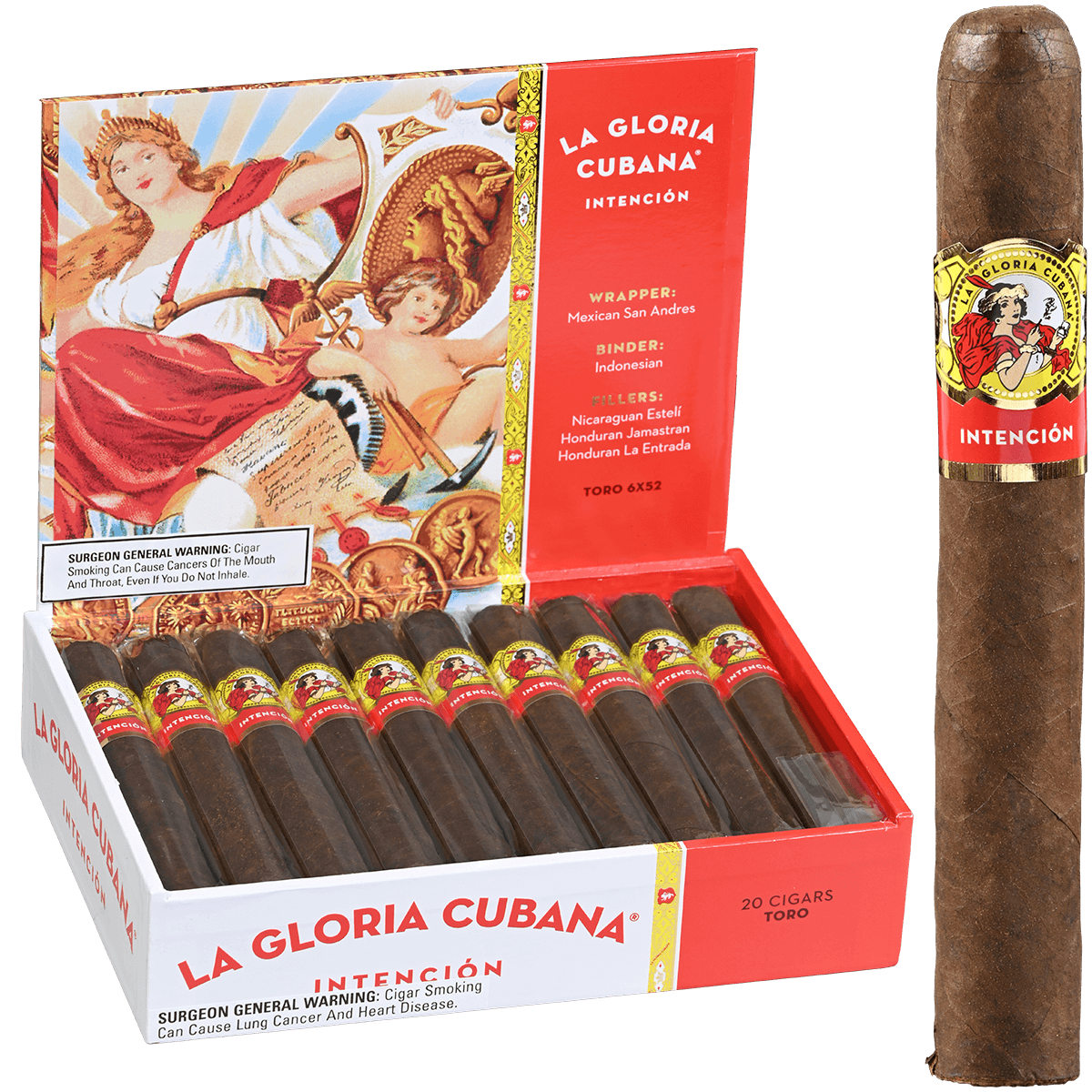 La Gloria Cubana La Intencion Toro 6X52 20 Ct.