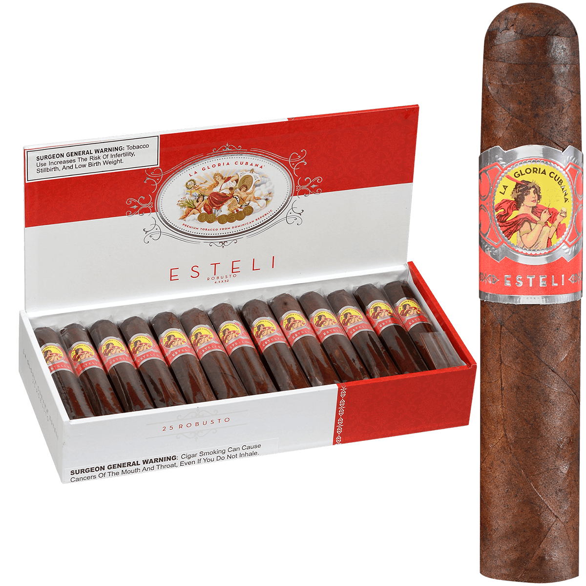 La Gloria Cubana Esteli Robusto 25 Ct. Box 4.50X52