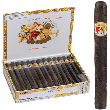 La Gloria Cubana Churchill Maduro 25 Ct. Box 7.00X50