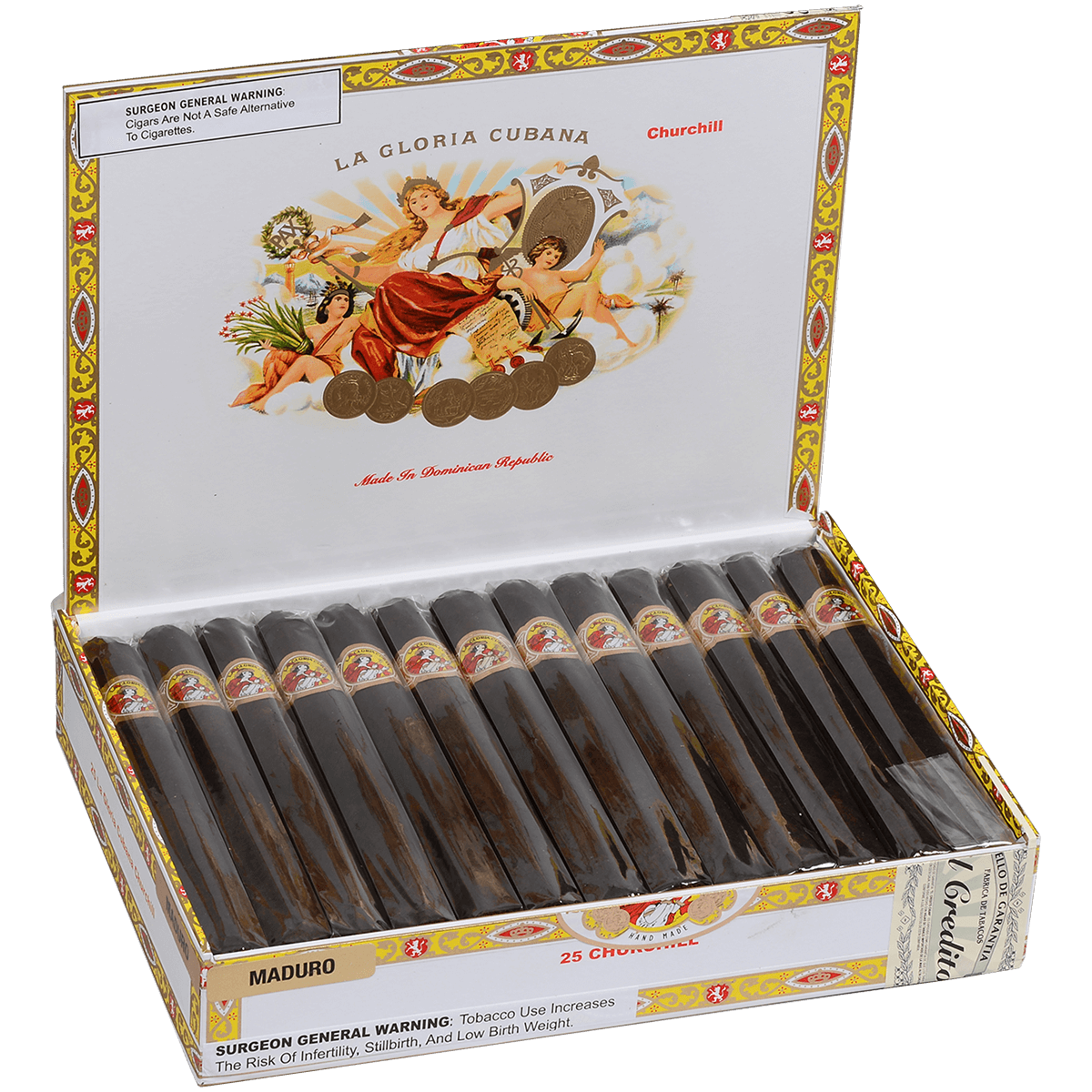 La Gloria Cubana Churchill Maduro 25 Ct. Box 7.00X50