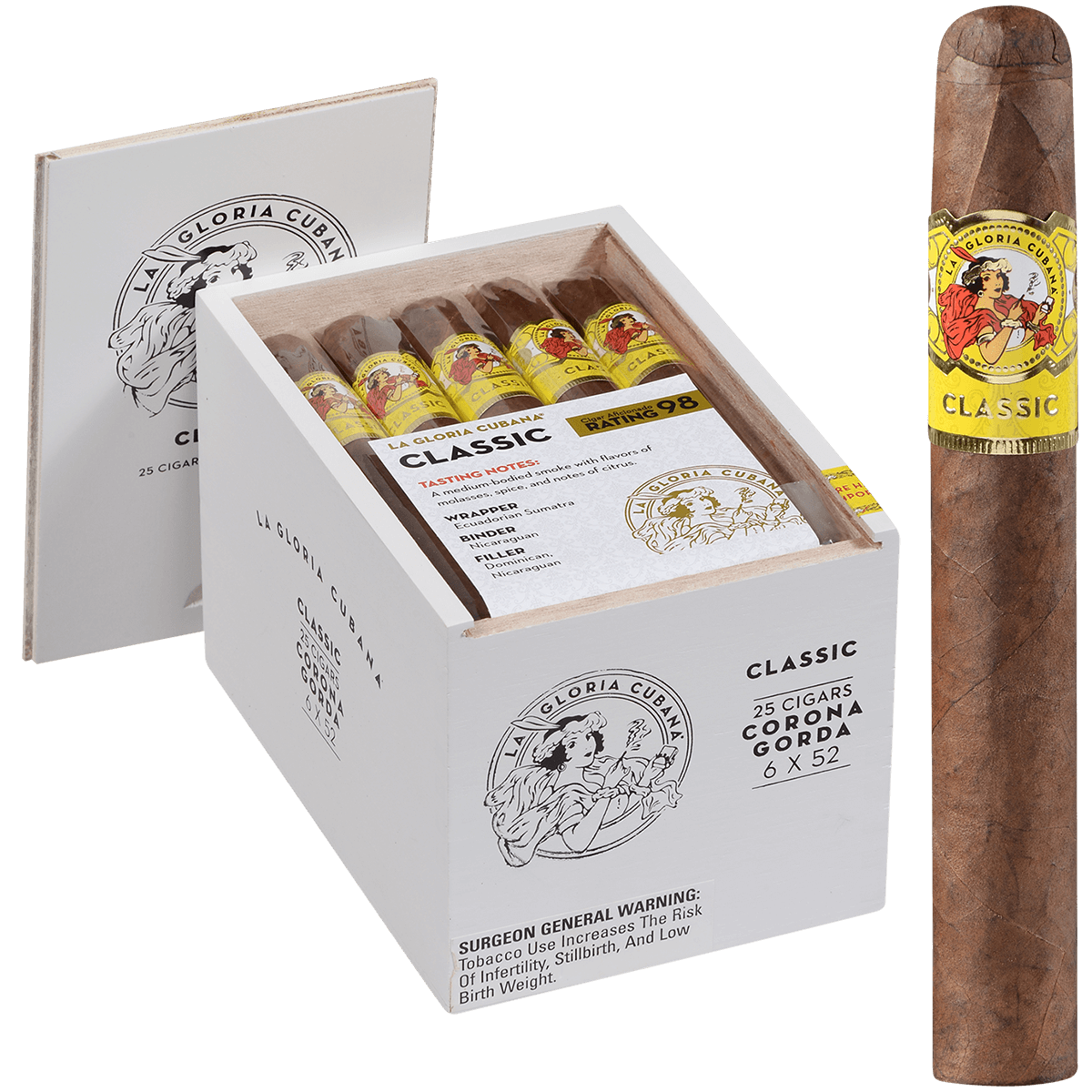 La Gloria Cubana Corona Gorda Natural 25 Ct. Box 6.00X52